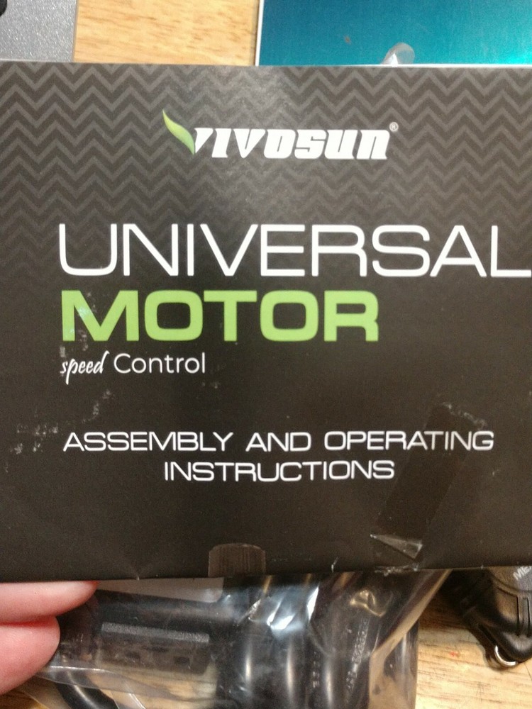 VIVOSUN Variable Vent Fan Speed Adjuster Inline Duct Fan Speed Controller