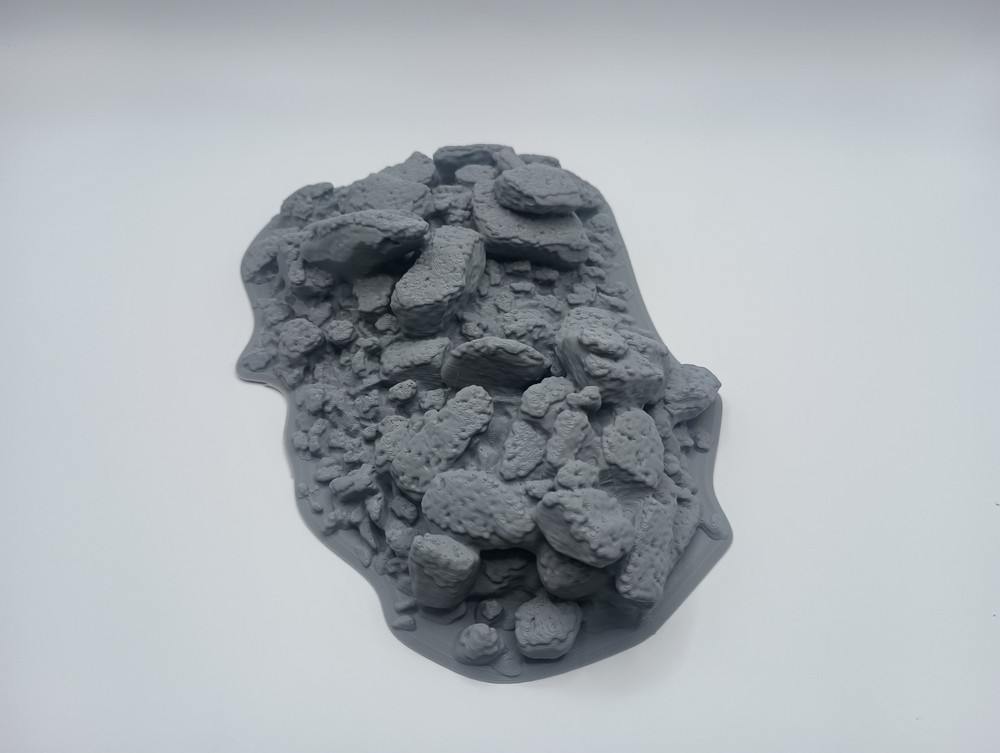 3D Printed Scatter Terrain Rock Slide / Difficult Terrain 2 (32mm Scale) [PTO]