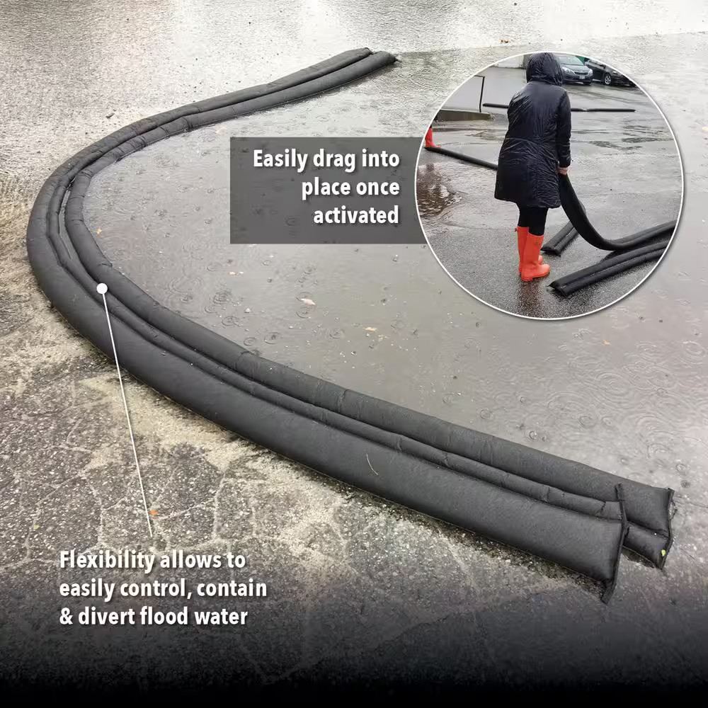 Water Activated 10 Ft. Flood Barrier (8-Pack)