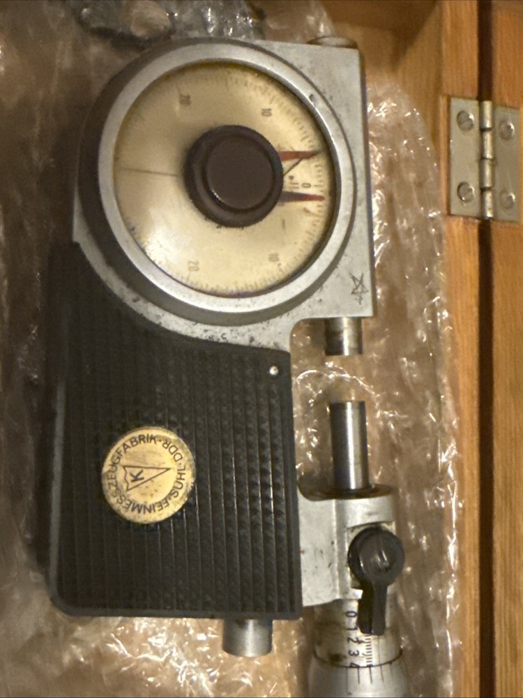 Steinmeyer Feinmess Suhl Indicating Micrometers 0-1" & 1-2" .0001"