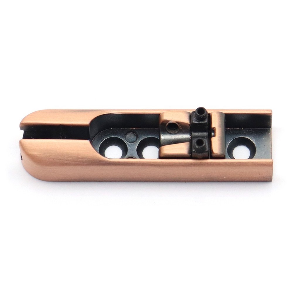 6 String Bass Bridge Individual Bridge Tailpiece Single String Saddle Red Copper