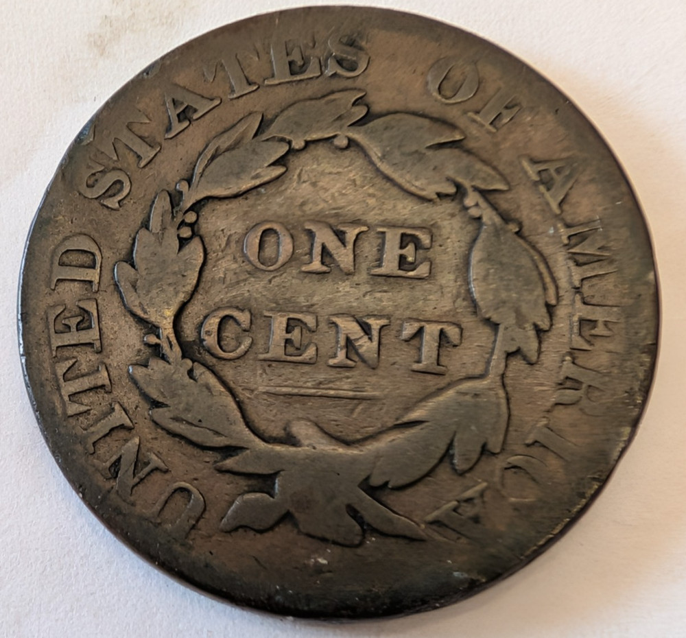 1826 Coronet Head Large Cent - Nice Date - Full Liberty,Solid Very Good