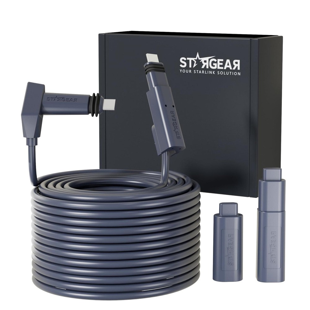 Starlink 150FT Replacement Cable for Gen 2 Rectangular Satellite V2 Gray