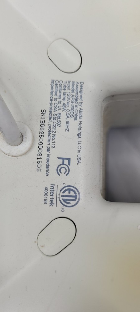 Airocide Air Purifier APS-200DS Sleek White Outer Housing