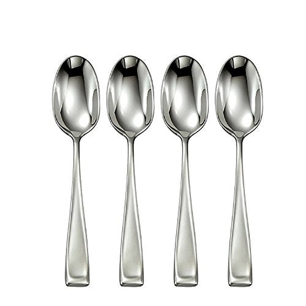 Oneida Flatware Set Moda Teaspoons, Set of 4, Silver
