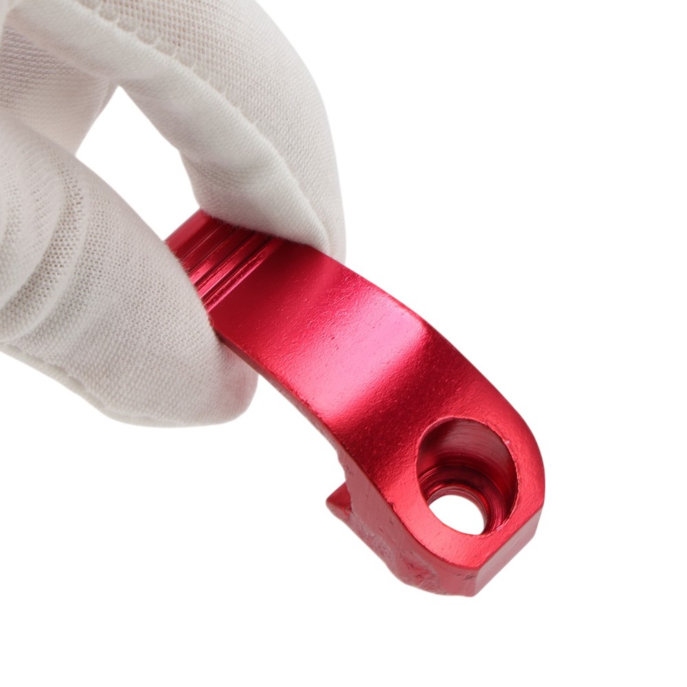 Rectangular helmet hanger hook for scooter bike, red, 1 set, 6mm