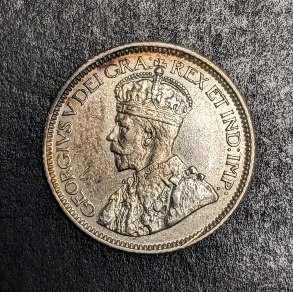 1912 Canada Silver 10 Cents George V