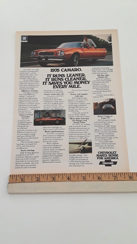 1975 CAMARO ORIGINAL AD