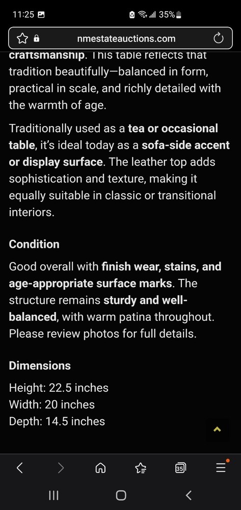 Johan Tapp Mahogany Tea Table