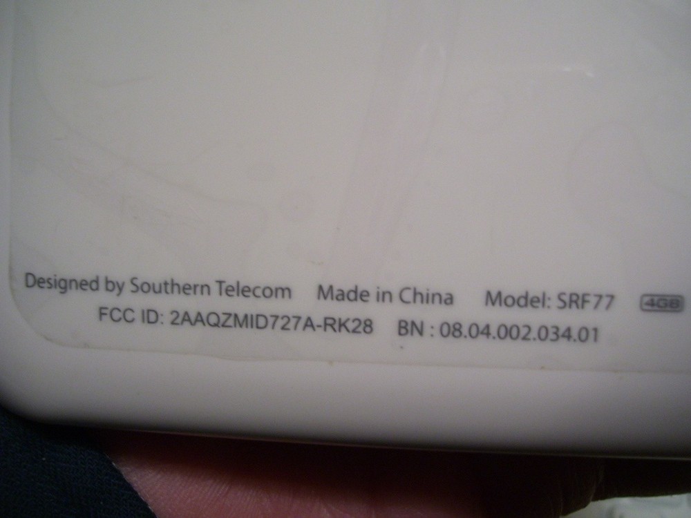 Southern Telecom Model SRF77 Smart Tab Tablet