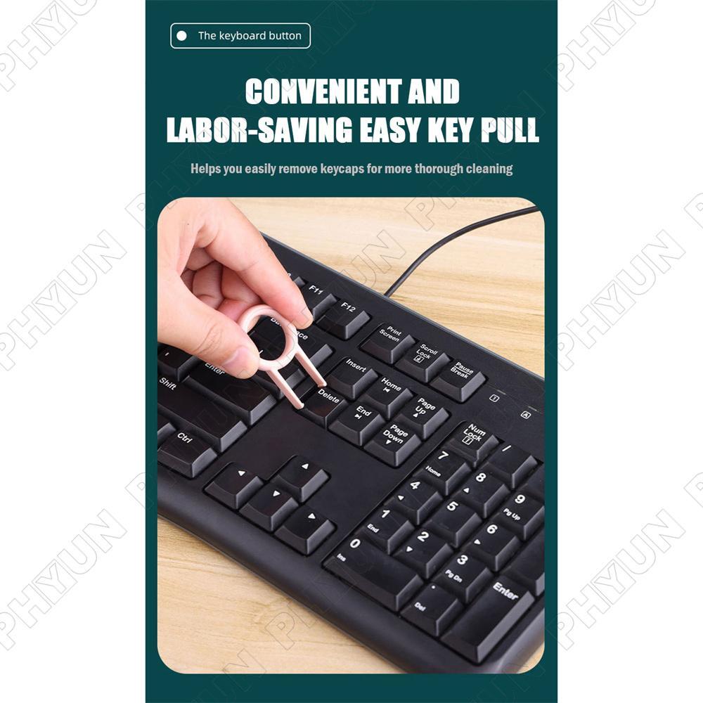 7 in 1 Electronics Keyboard Cleaning Brush Tools Cleaner Keycap Puller Kit Blue