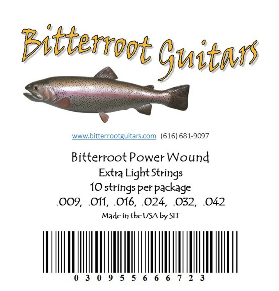 Guitar Strings Electric Power Wound SIT Extra Light Bulk 10 pack S942-10P