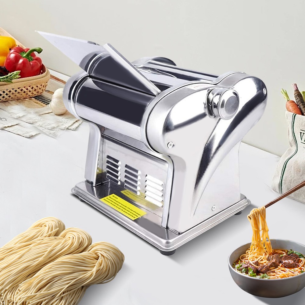 Commercial Electric Dough Roller Sheeter Noodle Pasta Maker Machine Adjustable
