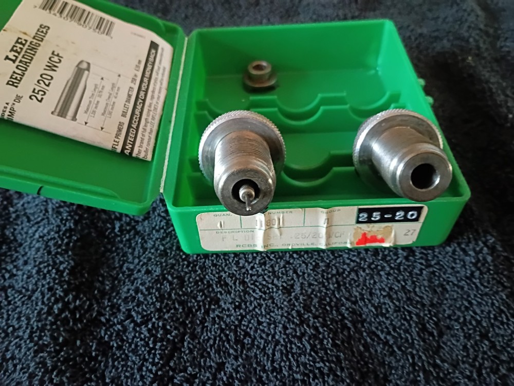 RCBS reloading dies 25-20 wcf #11801