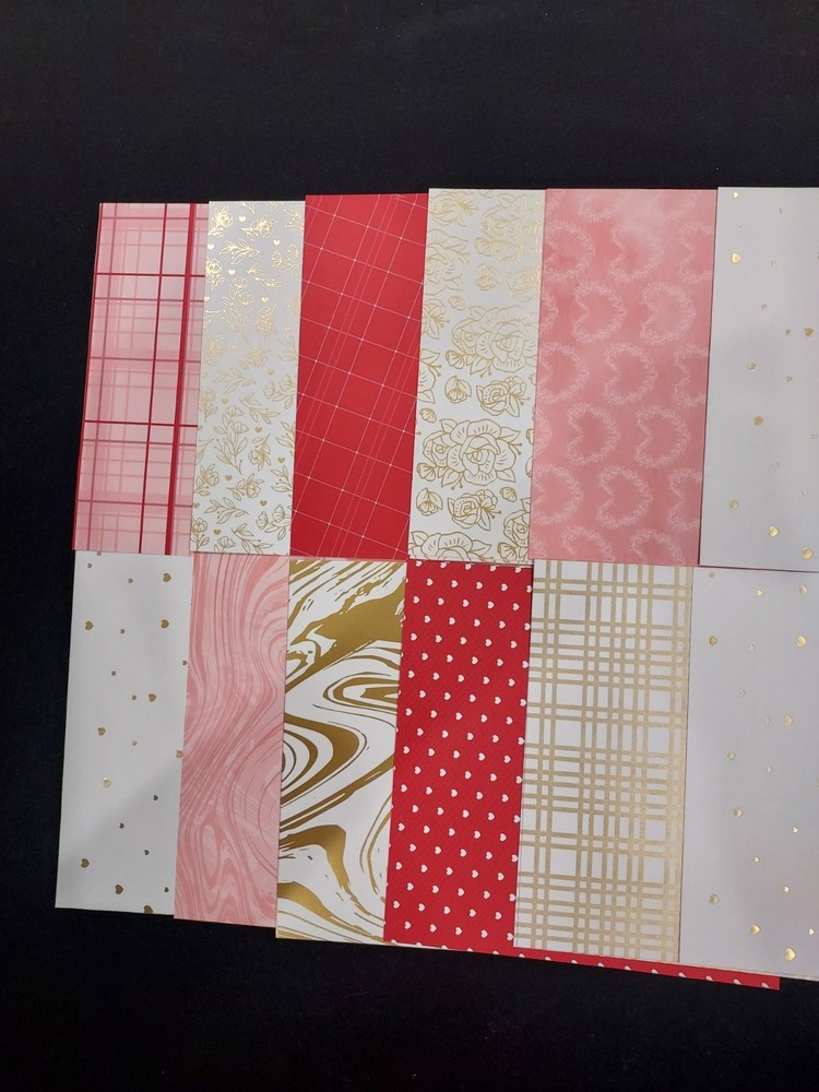 Stampin'Up! TEXTURED METALLIC SPECIALTY DSP (18) Sheets-Double Sided