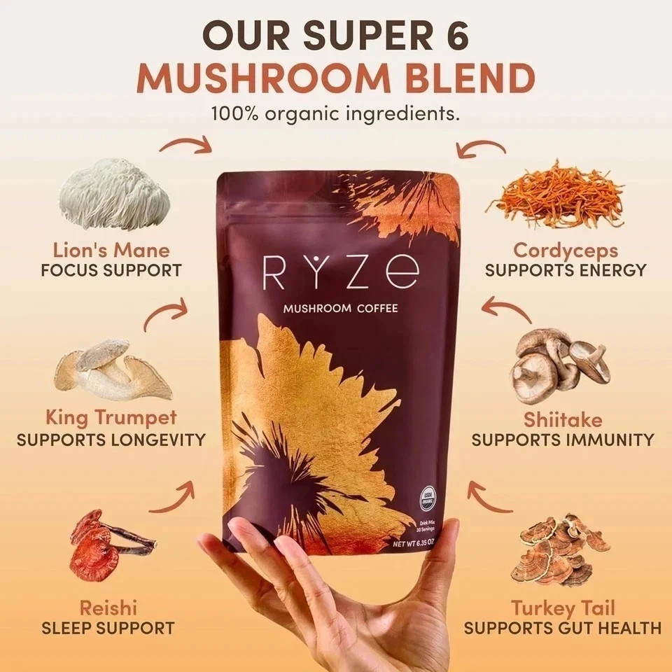 2 PACK Mushroom Coffee 100% Authentic FREE SHIPPING