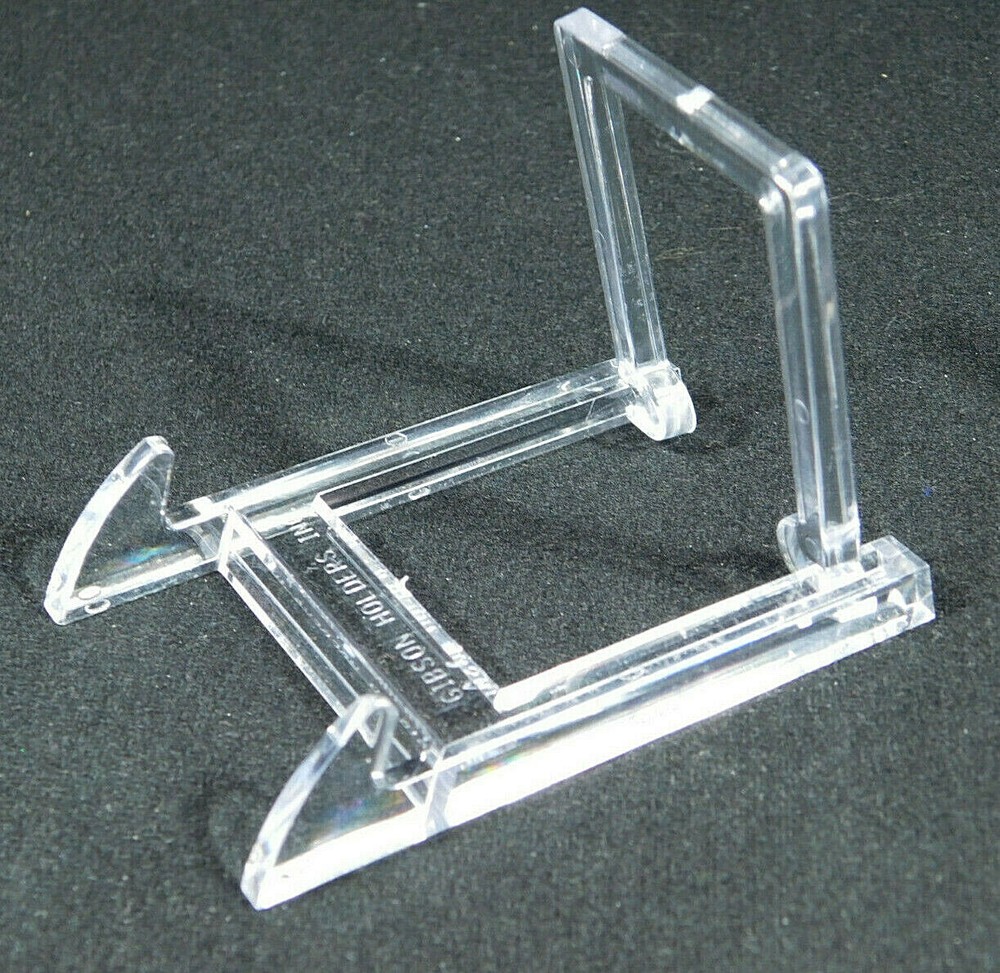 Easel Display Stand Small Size Adjustable Two Piece Clear Plastic