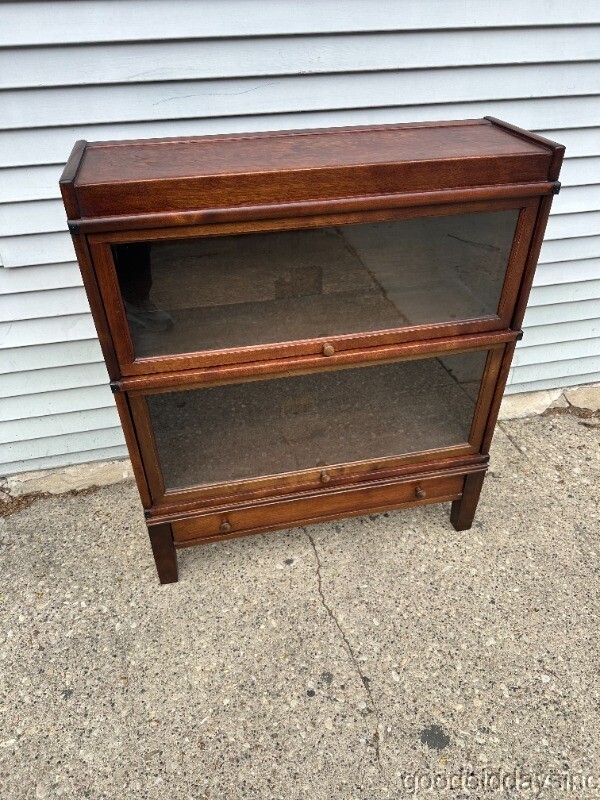 Beautiful Antique Stacking Globe Wernicke Bookcase Display Cabinet