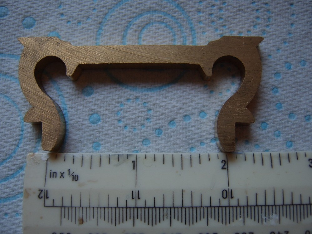 SOLID BRASS Carriage Clock Handle. NEW