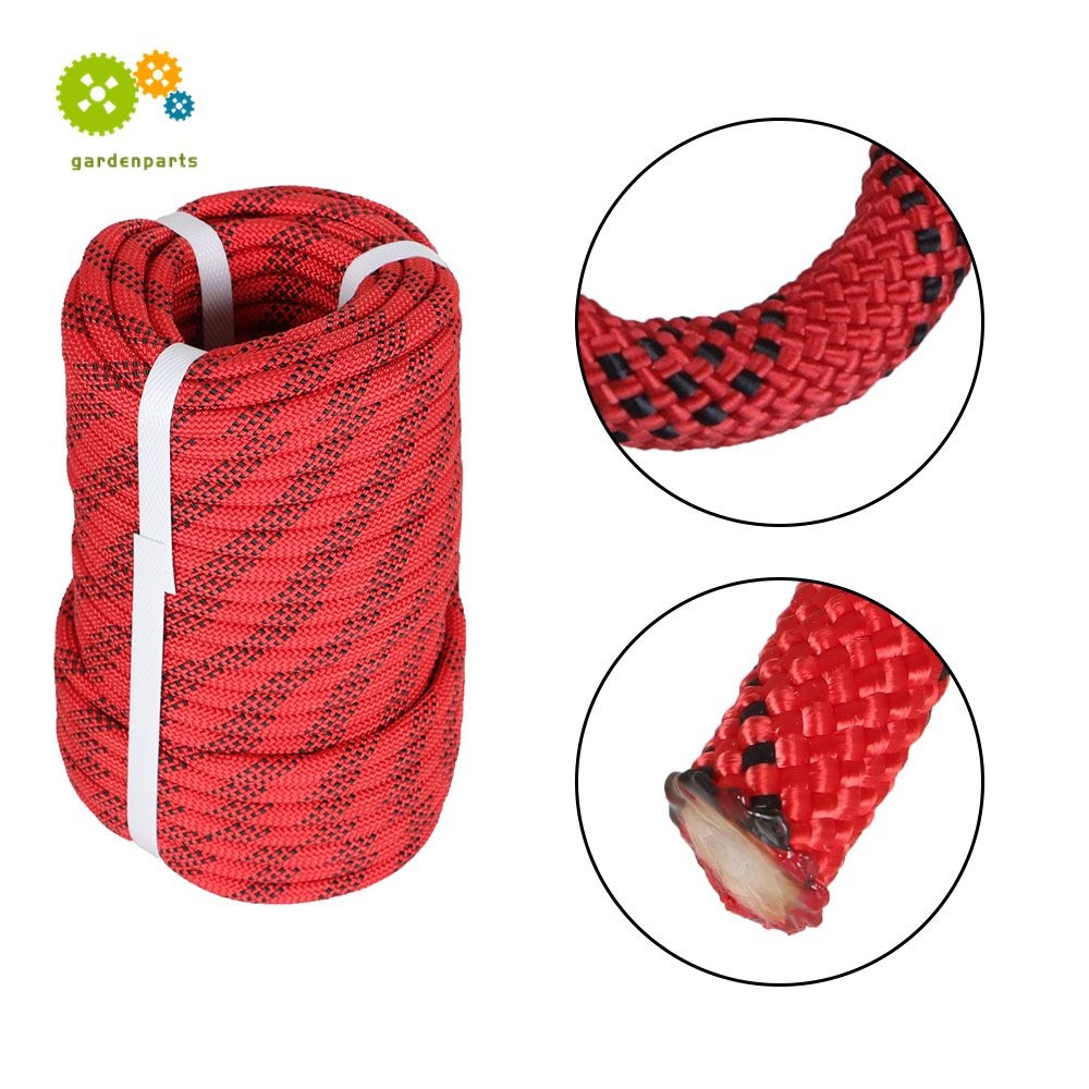 3/8" × 100' Braid Polyester Rope Arborist Tree Rope 3520Lbs High Strong