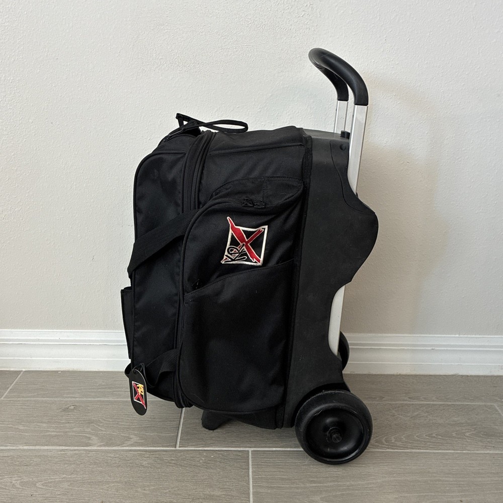 KR Strikeforce 2 Bowling Ball Roller Bag Case Black