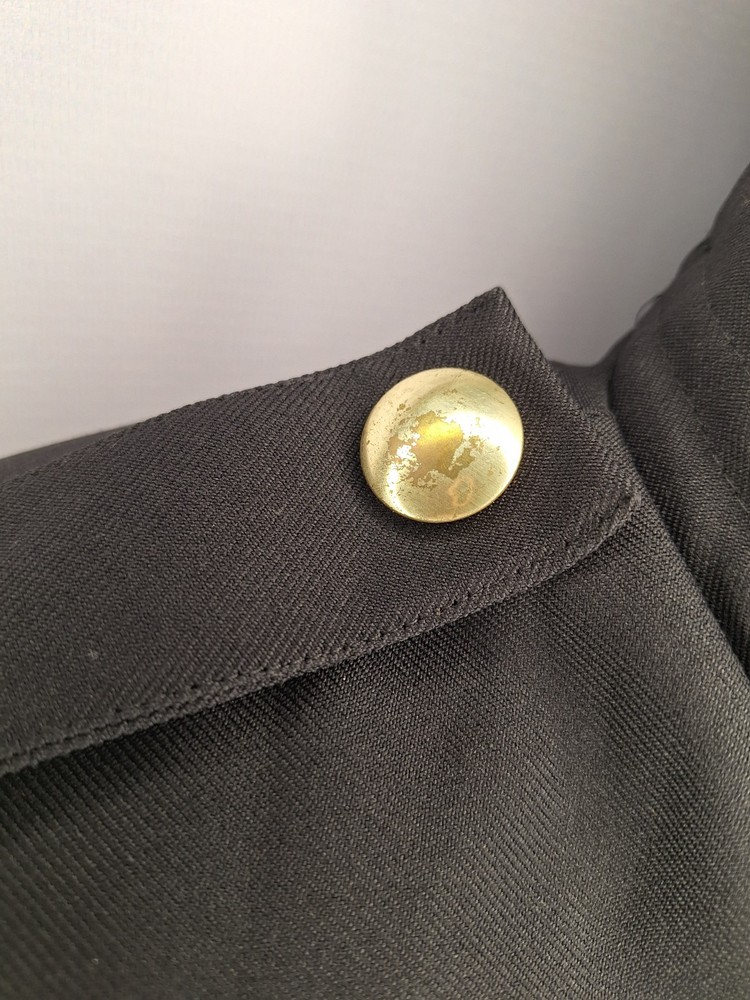 Black Cropped Marching Band Jacket Size 36 Regular - Authentic