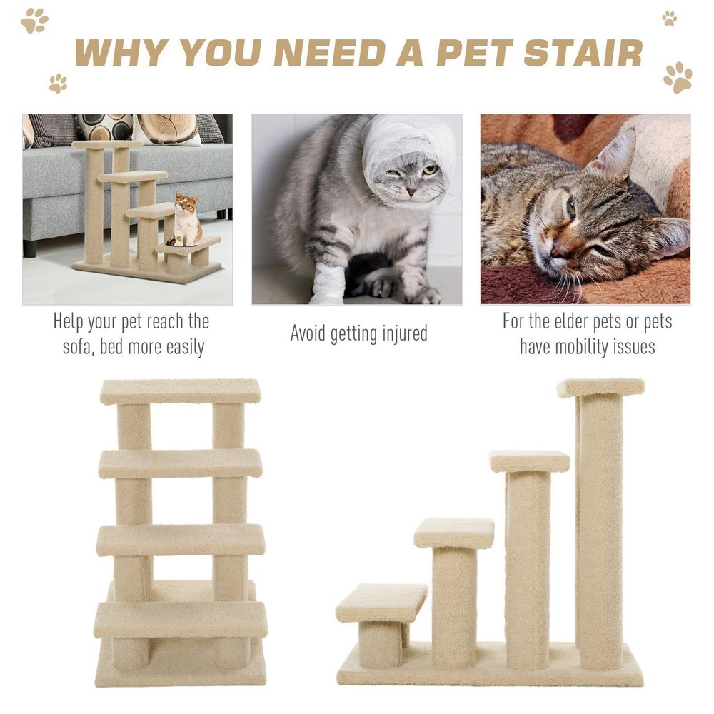Cat Climbing Tower Structure Multi-level Cat Scratching Post with House and