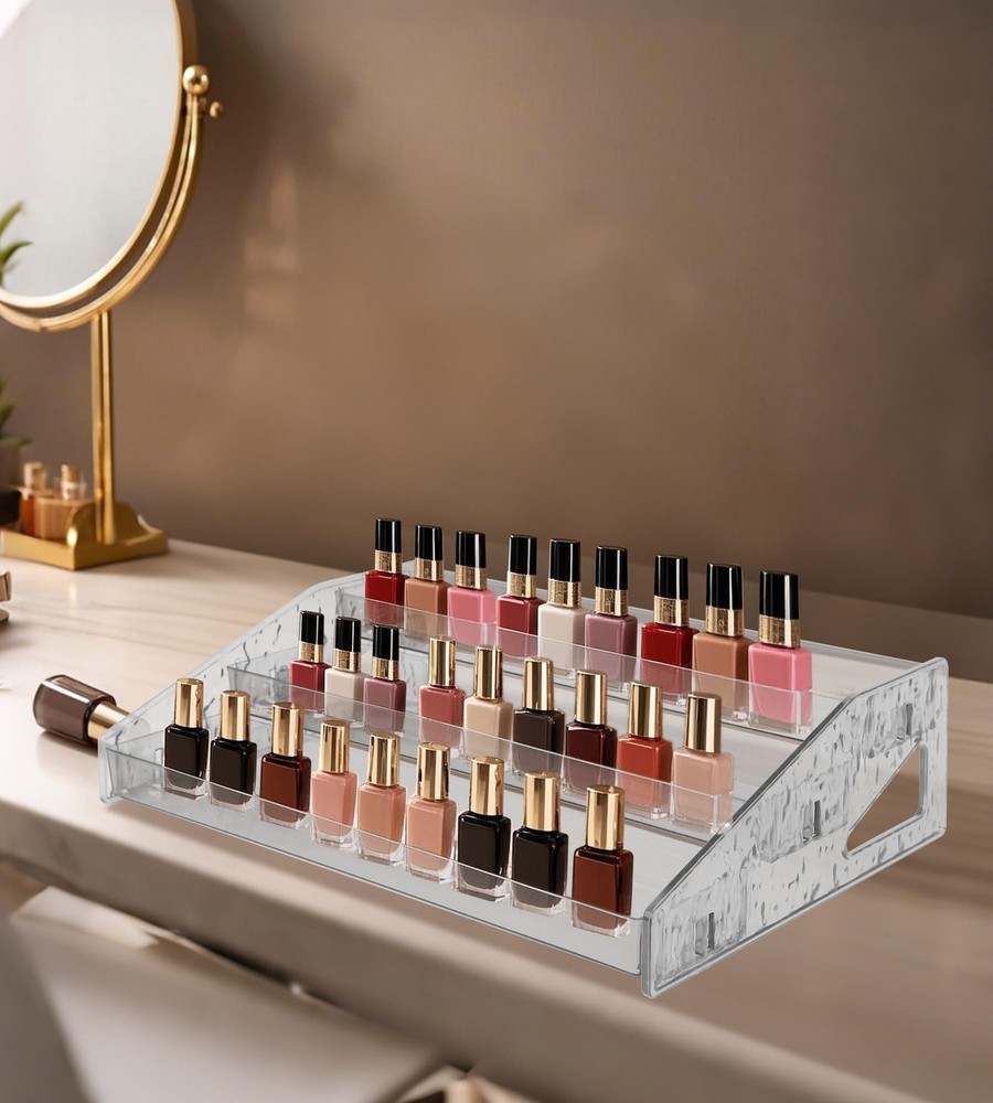 Acrylic Display Riser, 3 Tier Perfume Organizer Stand, Cupcake Holder, Displa...