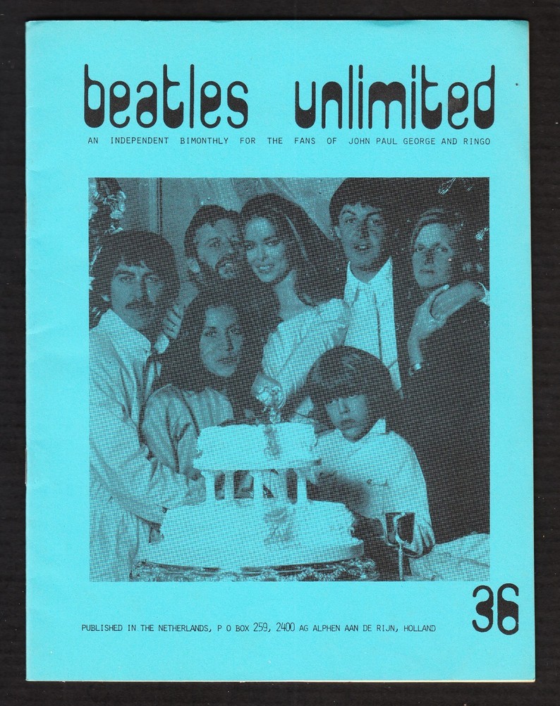 June, 1981  BEATLES UNLIMITED MAGAZINE #36