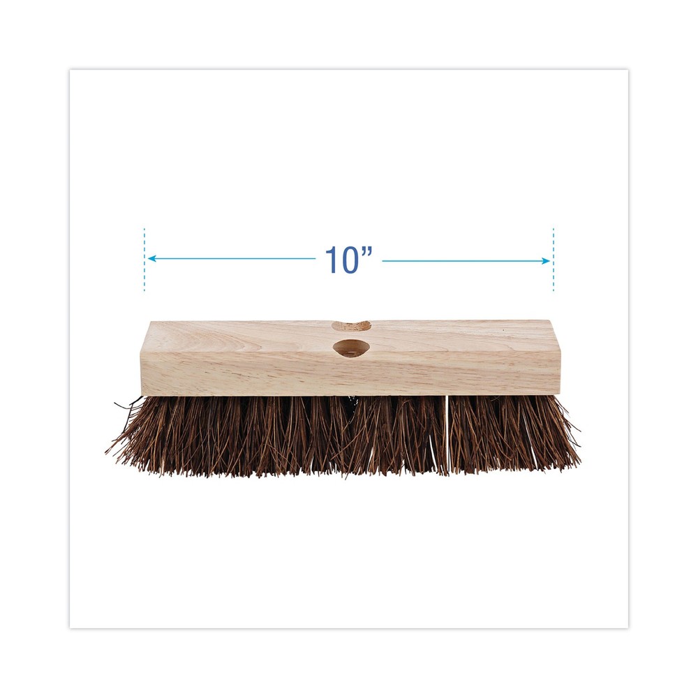 Boardwalk® Deck Brush Head, 10" Wide, Palmyra Bristles