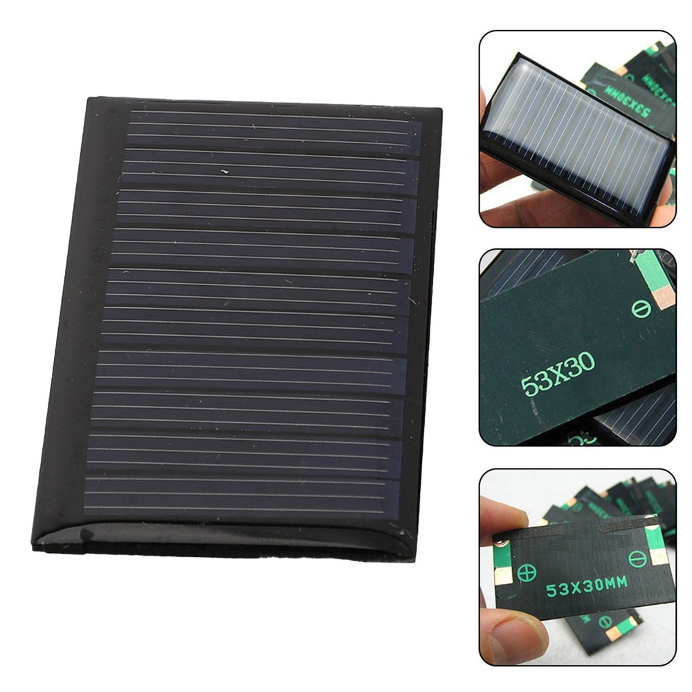 10 Pack Small Solar Panels 5V 30mA Efficient DIY Electronics Power Generation