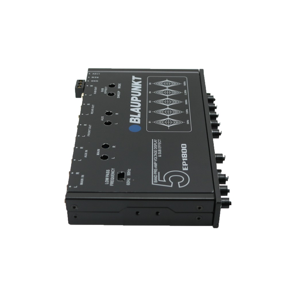 BLAUPUNKT EP1800 CAR AUDIO 5 BAND EQUALIZER WITH VOLTAGE DISPLAY SUB EEFECT