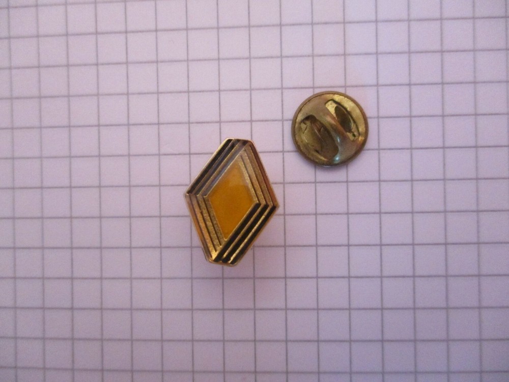 RENAULT CAR LOGO - VINTAGE PIN - PRIVATE COLLECTION - us2