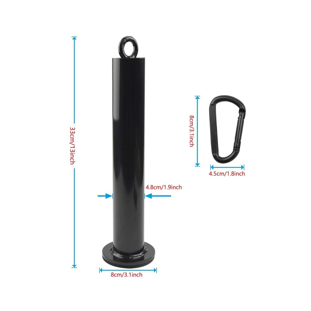 Weight Loading Pin with Carabiner for Cable Pulley System LAT Pulldown