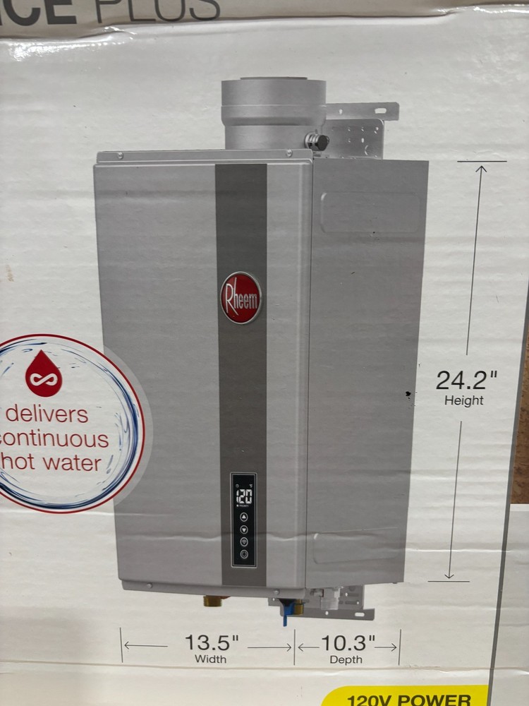 RHEEM Performance Plus Natural Gas Indoor Tankless Water Heater EC0180DVELN-3