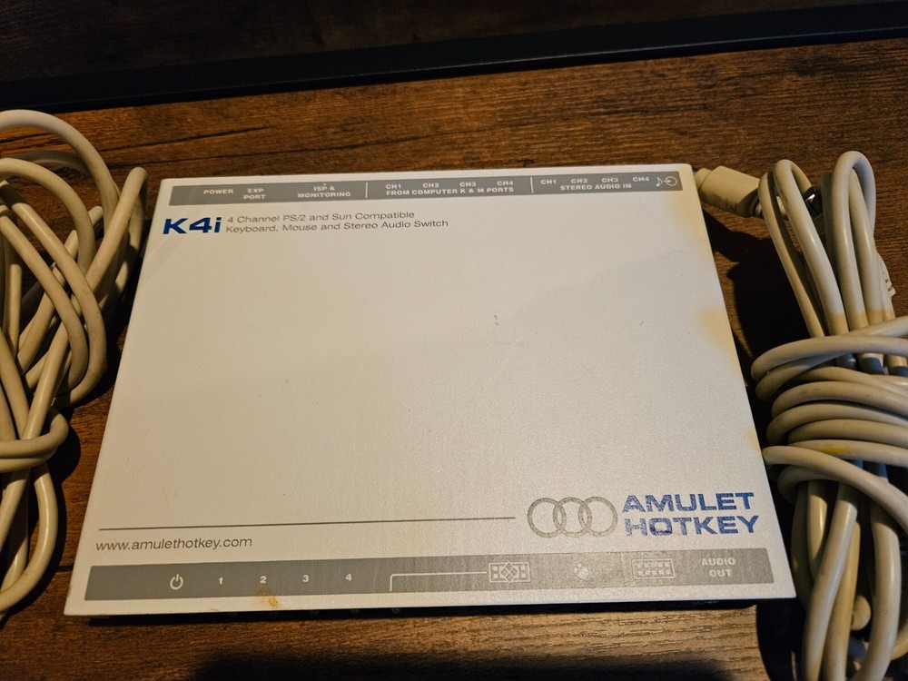 Amulet Hotkey K4i - Keyboard/Mouse/Stereo Audio Switch