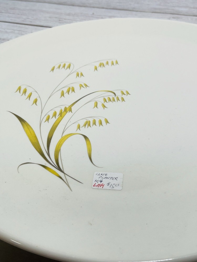 12” X 14” Platter With Gold Leaf Design.