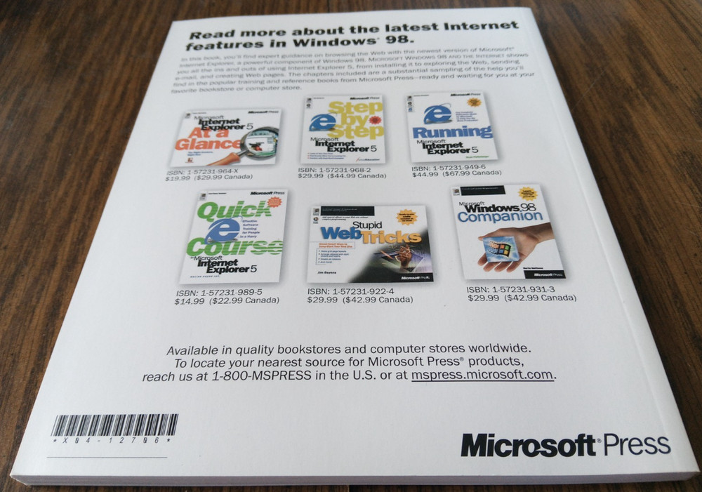 Microsoft Windows 98 And The Internet By Microsoft Press (1999 Microsoft Corp)
