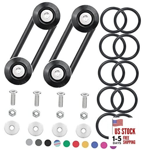 Bumper Quick Release,  Upgrade Quick Release Trunk Front Rear Bumper Black