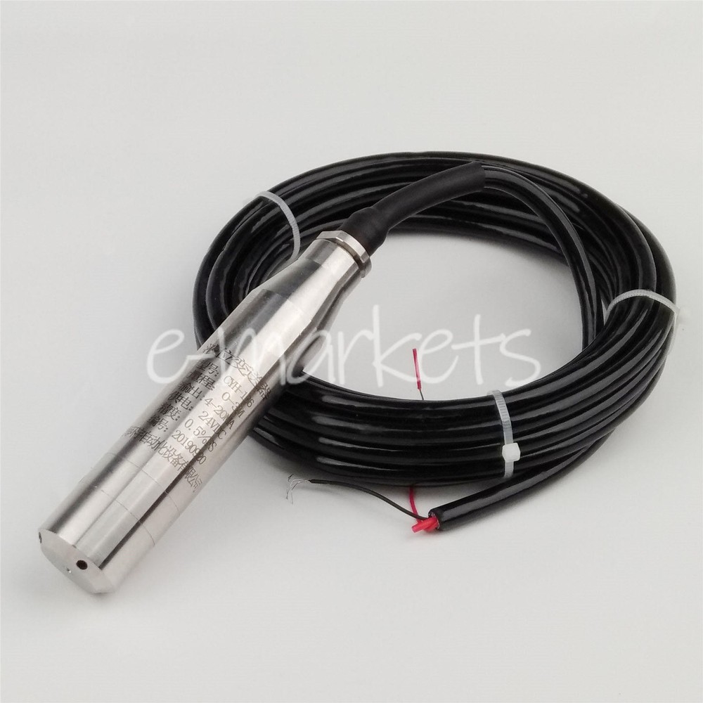 ONE 4-20MA 3.0m Range Water Level Transmitter Liquid Level Transducer Sensor NEW