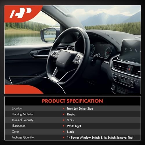 Master Power Window Switch Compatible with Chrysler Pacifica 2017-2021 V6