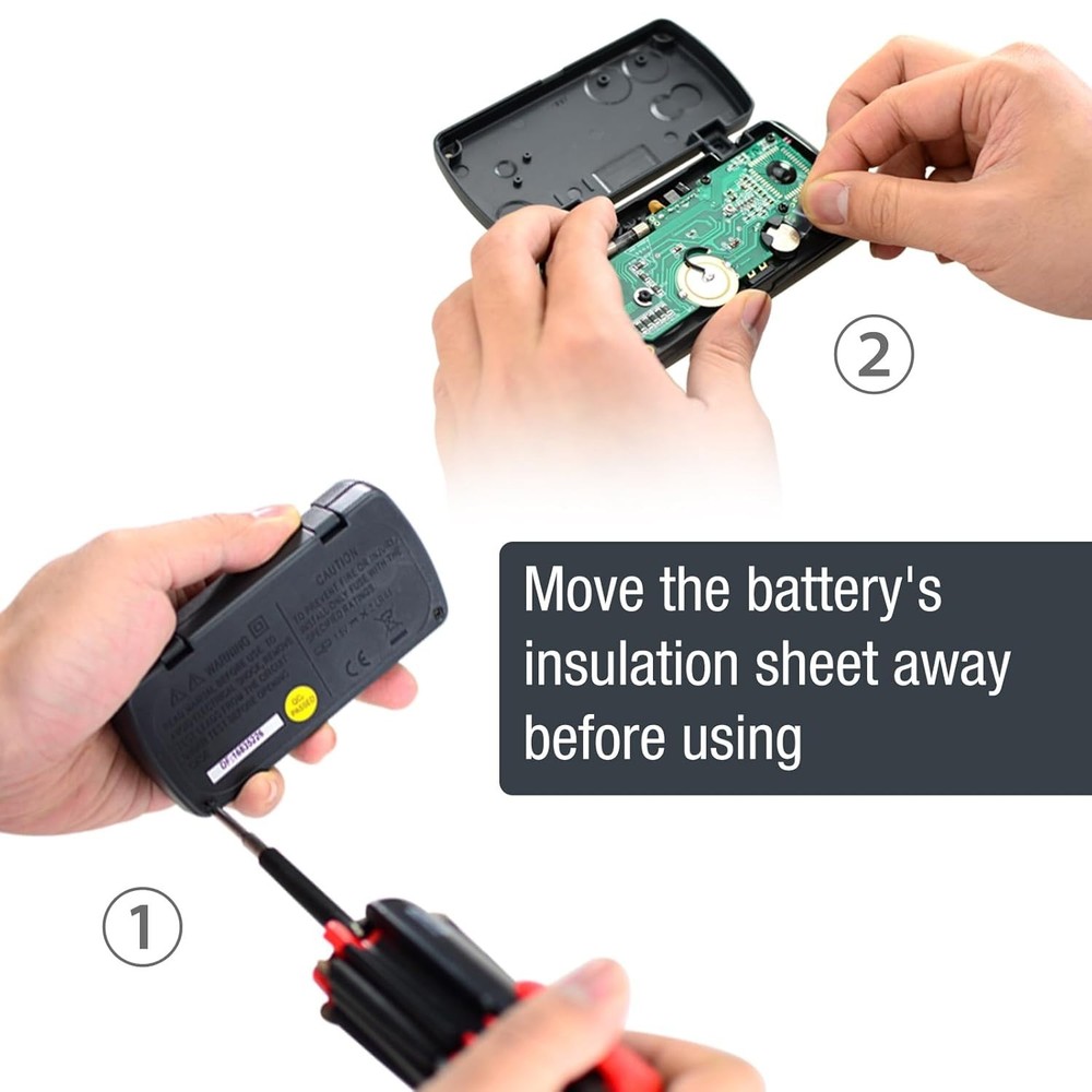 ALLOSUN Pocket-Sized Digital Multimeter for Accurate Voltage & Current Testing