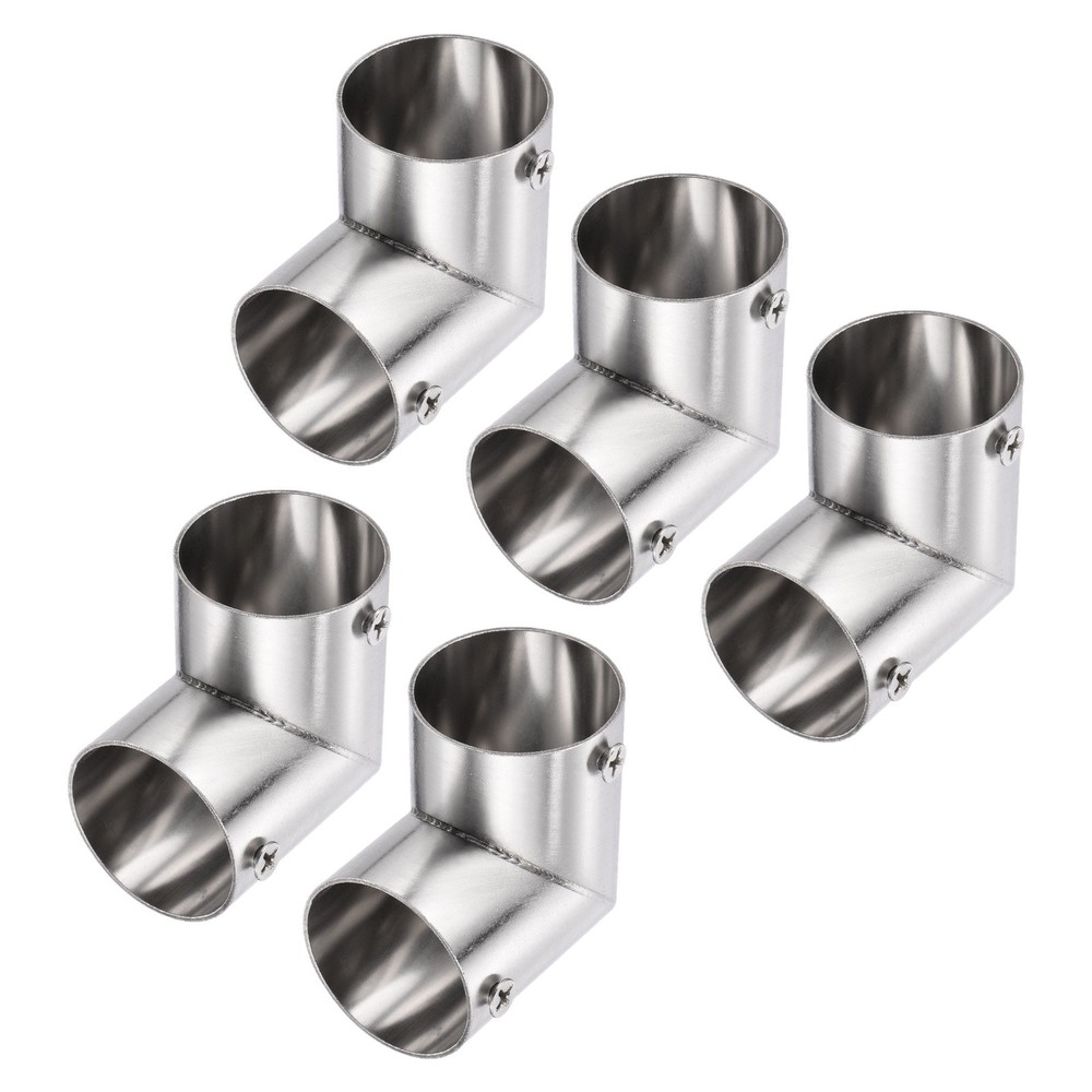 5Pcs End Rail Clamps 1-1/4" 90 Degree Structural Pipe Connector L-Shaped