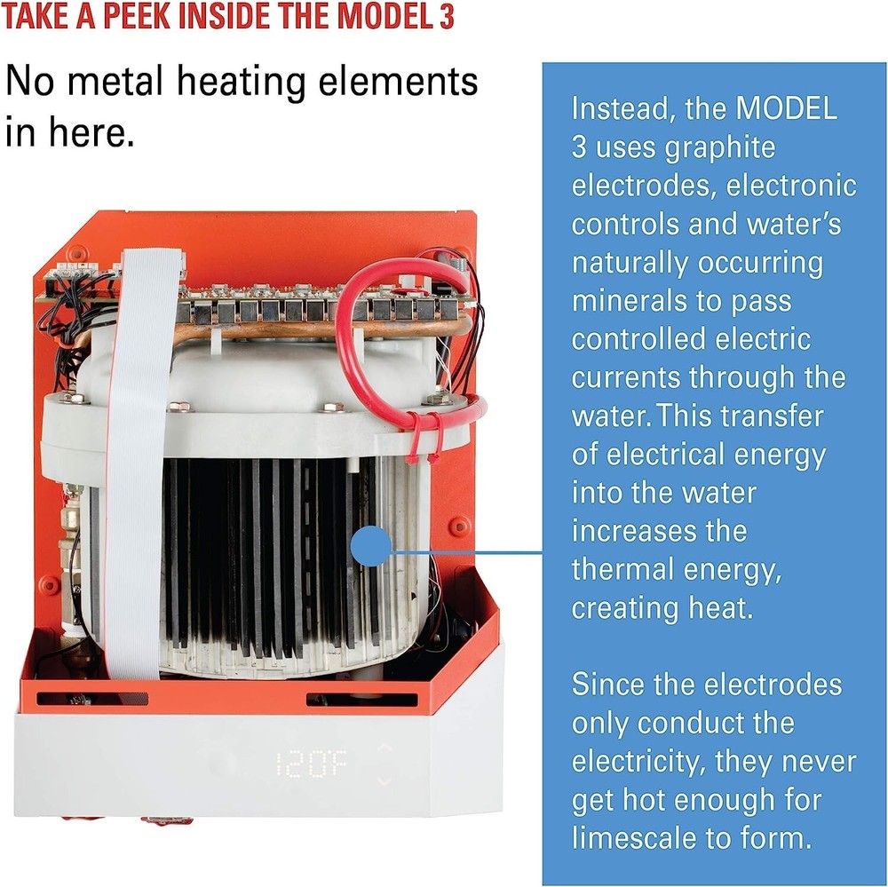 Heatworks Electric Tankless Smart Water Heater, 6.2-24 kW (30-100 A, 208-240 V)