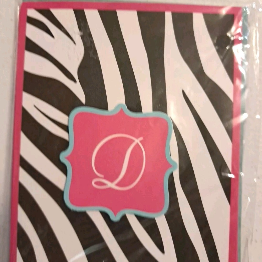 Blank Note Cards 💥D Monogrammed Pattern 6 Cards & Envelopes