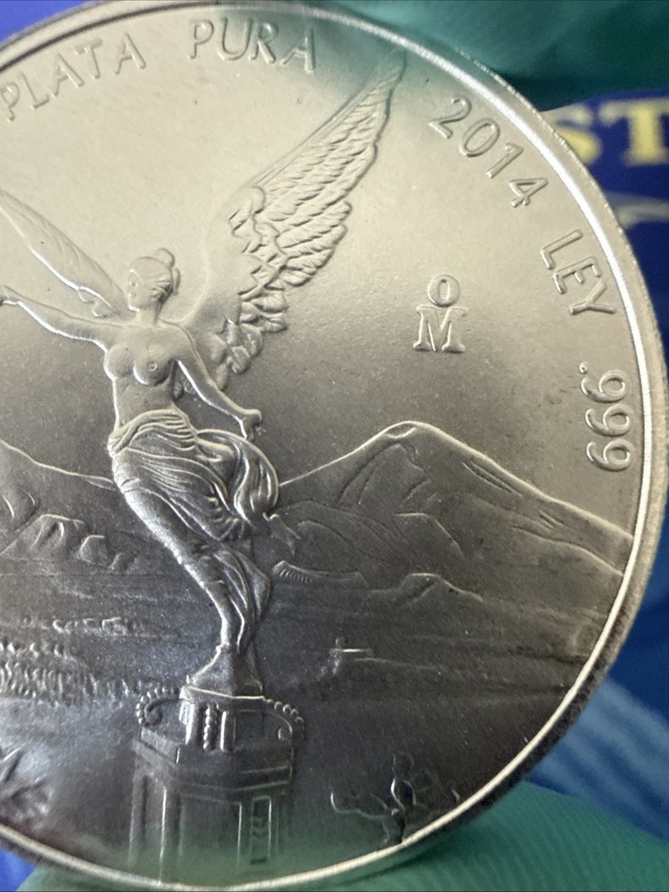 Toned 2014 1oz Mexico Silver Libertad