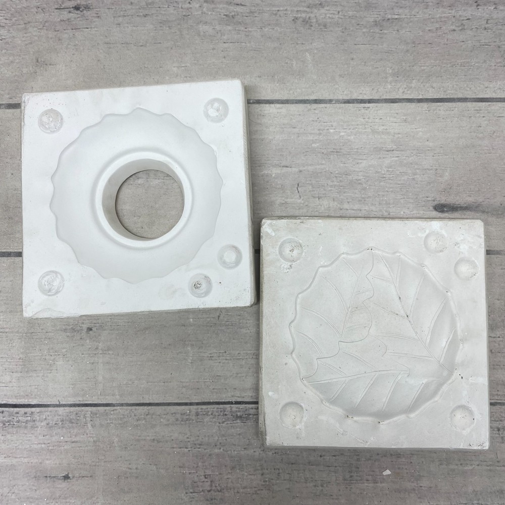 Unbranded Ceramic Casting Mold Leaf & Wreath Design #MC 414