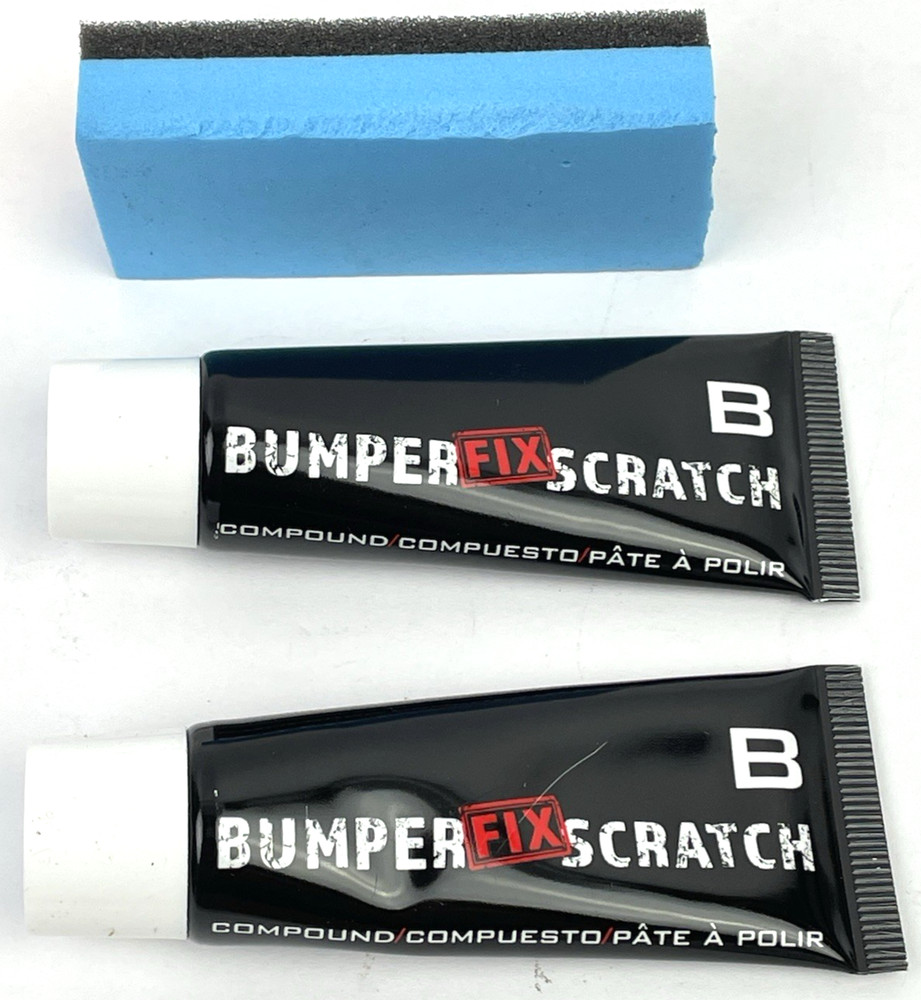 BUMPER SCRATCH FIX COMPOUND FOR SCRAPED SCRATCHED BUMPER 2 BOTTLES
