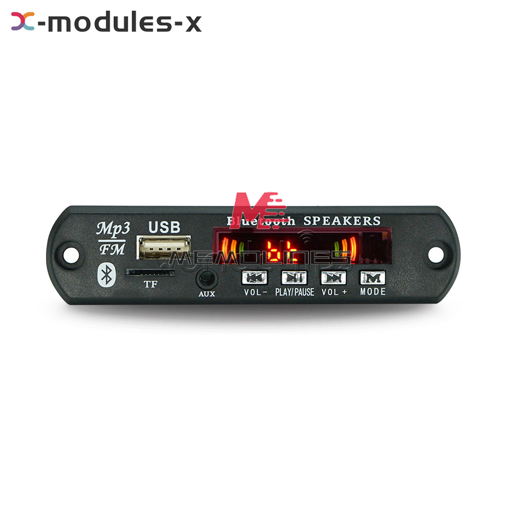 Wireless Bluetooth 12V MP3 WMA Decoder Board Audio Module USB Radio+Battery U-SA