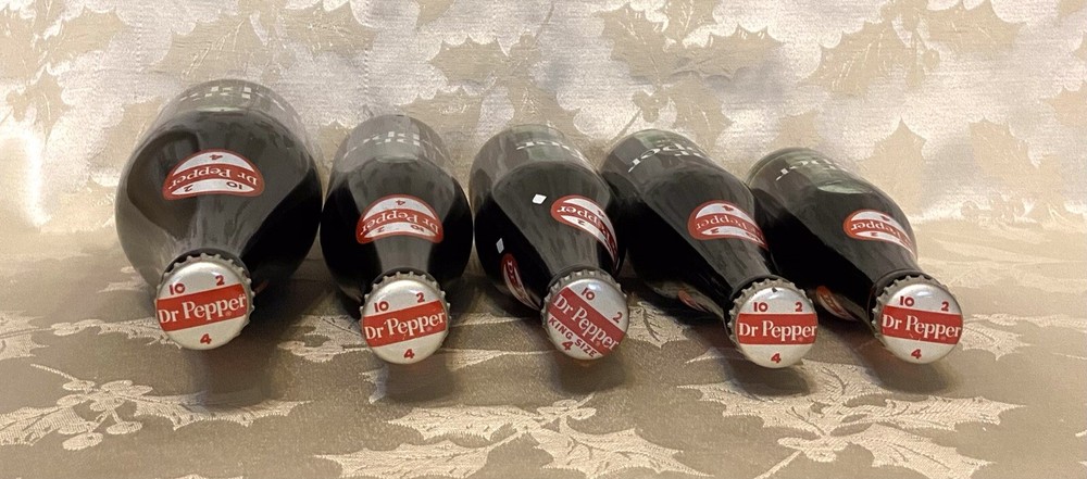 VINTAGE DR PEPPER BOTTLE SET